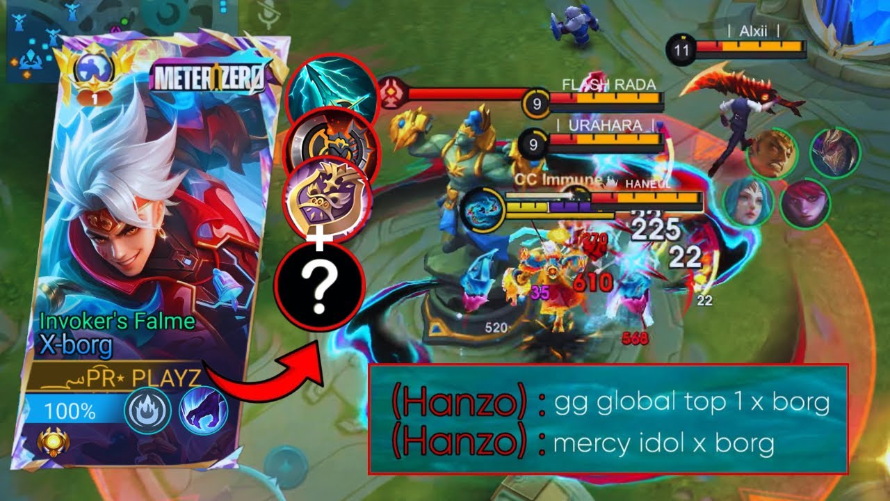 TRIO GLOBAL RAMPAGE ⚡ HYPER X-BORG UNSTOPPABLE 💀 / INTENSE FIGHT (MLBB)
