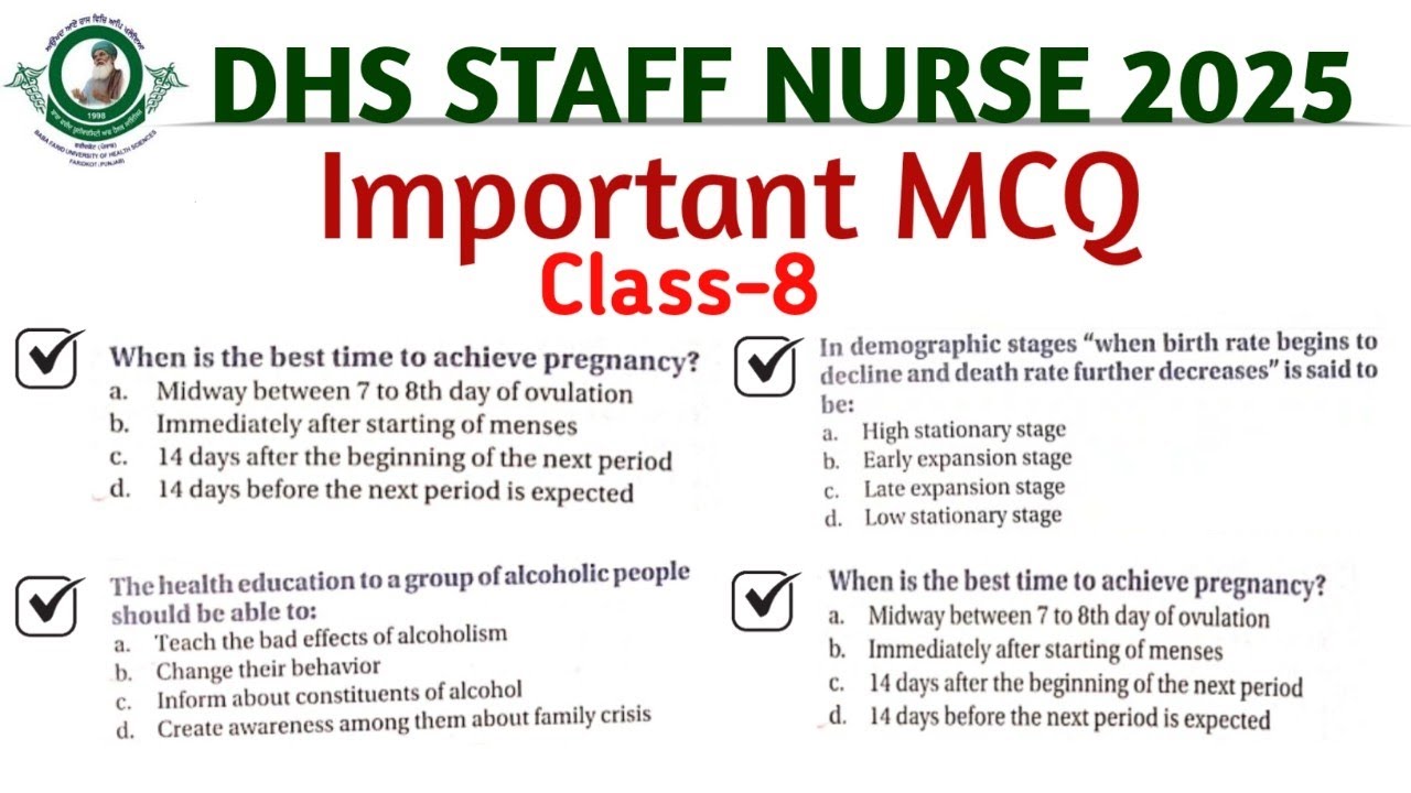 Bfuhs staff nurse exam preparation || Dhs staff nurse exam preparation 