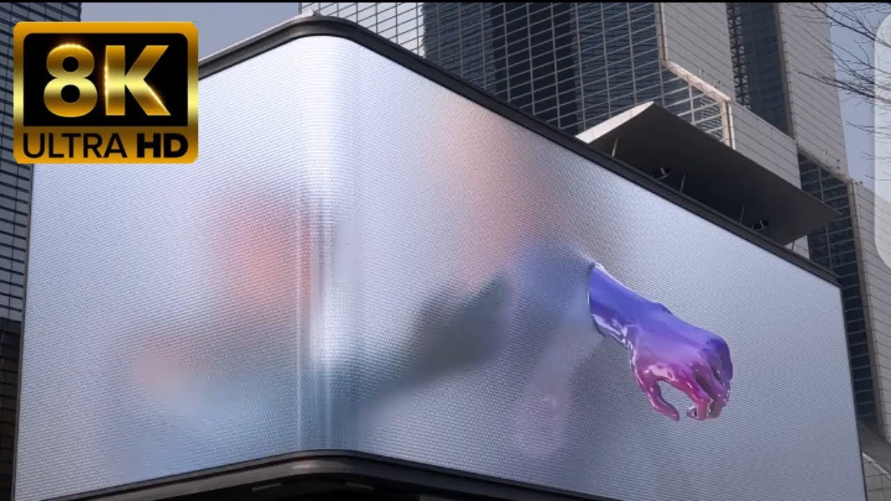 Public Media art in 8k ultra HD | 3d display art #Shorts