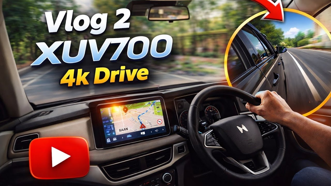 XUV 700 Drive | 4K HD | 🚨 | Raw Sound |RonieXplore 