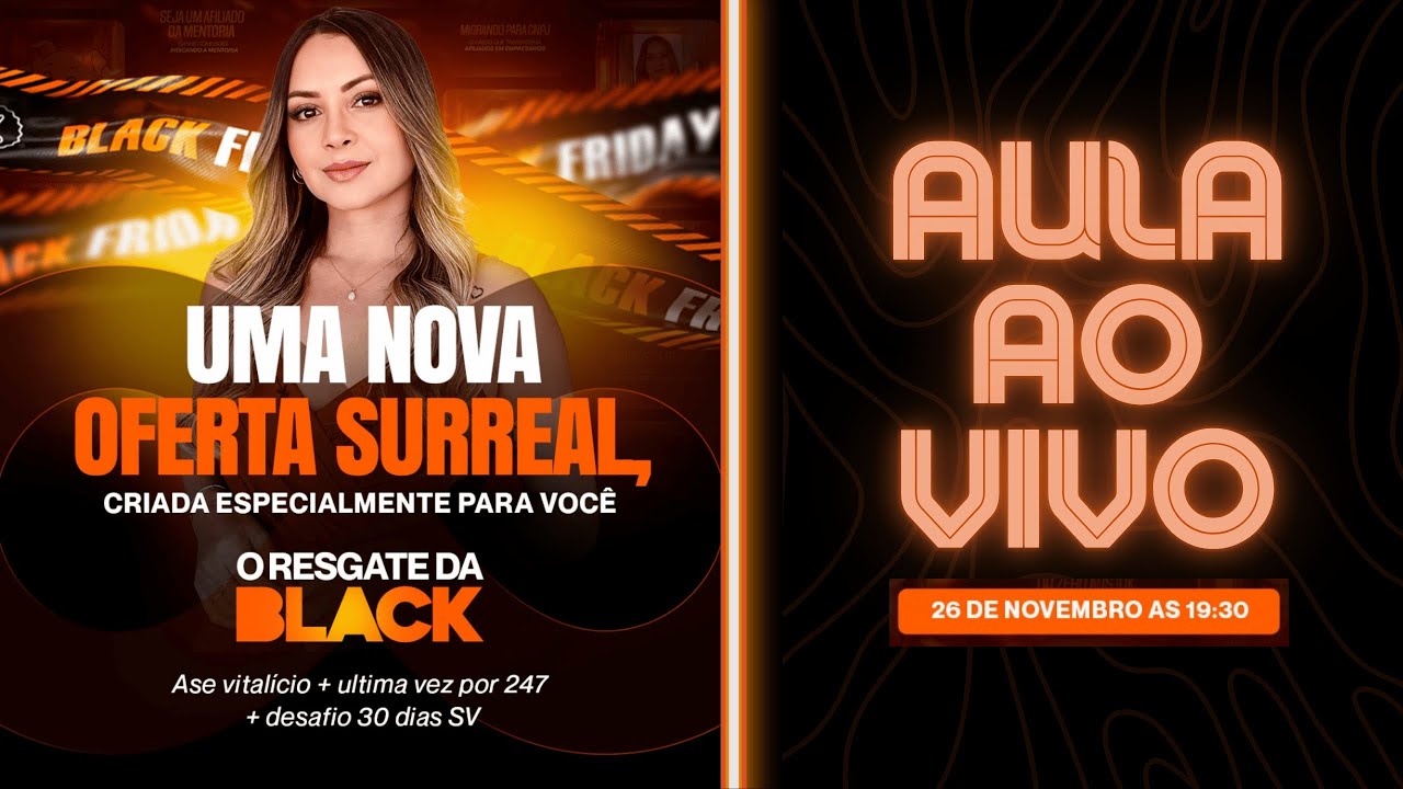 AULA AO VIVO - COMO SER AFILIADO DA SHOPEE E GANHAS COMISS&Otilde;ES | O RESGATE DA BLACK