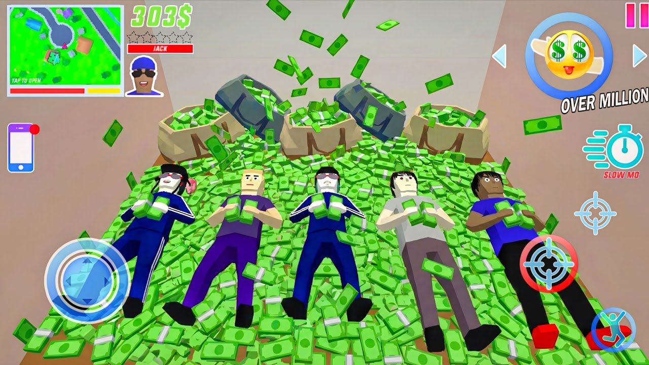 Jack Become a BILLIONAIRE! in Dude theft wars.🤑