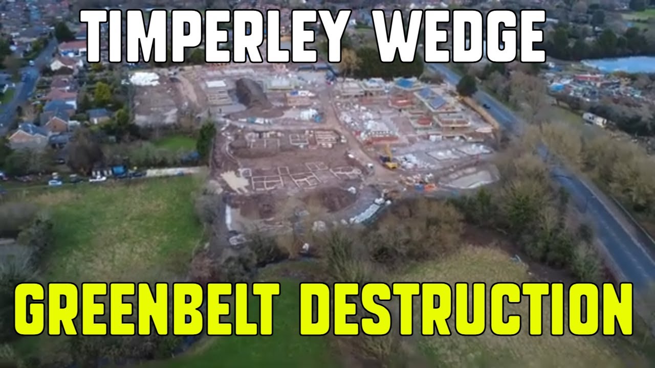 Start of Timperley Wedge Greenbelt destruction