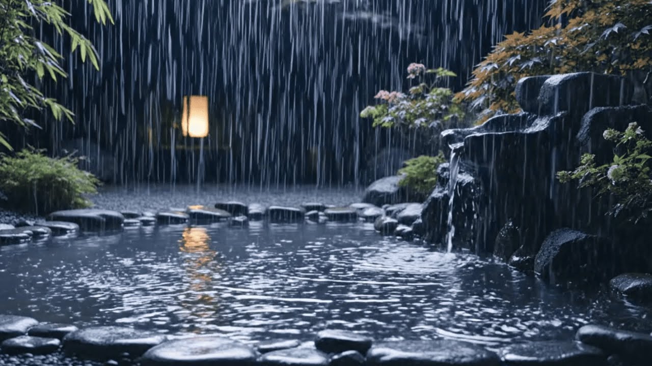 This Night Rain Will Relax You 🌧️ LIVE Zen Garden Sounds for Deep Peace