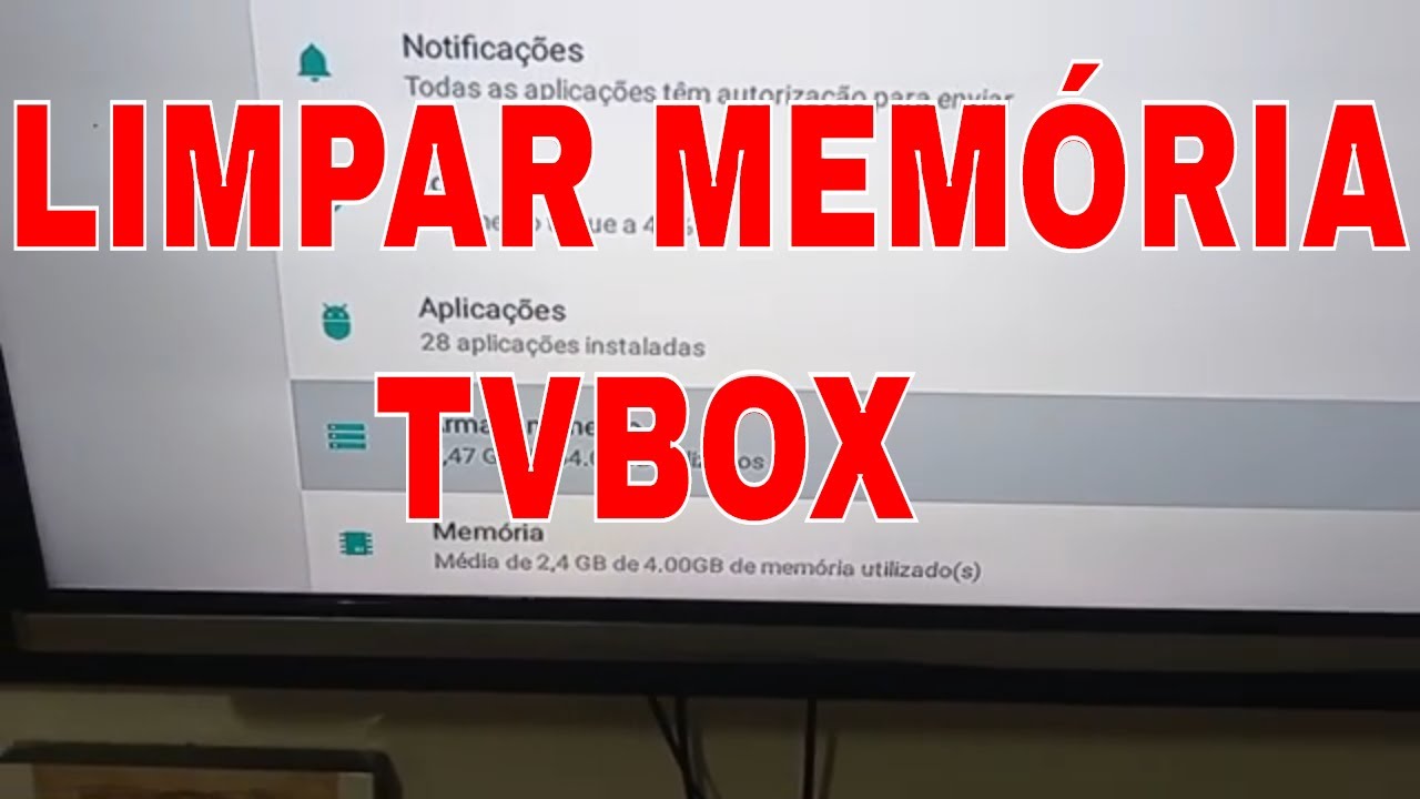 TVBOX Limpar Cache e liberar mem&oacute;ria