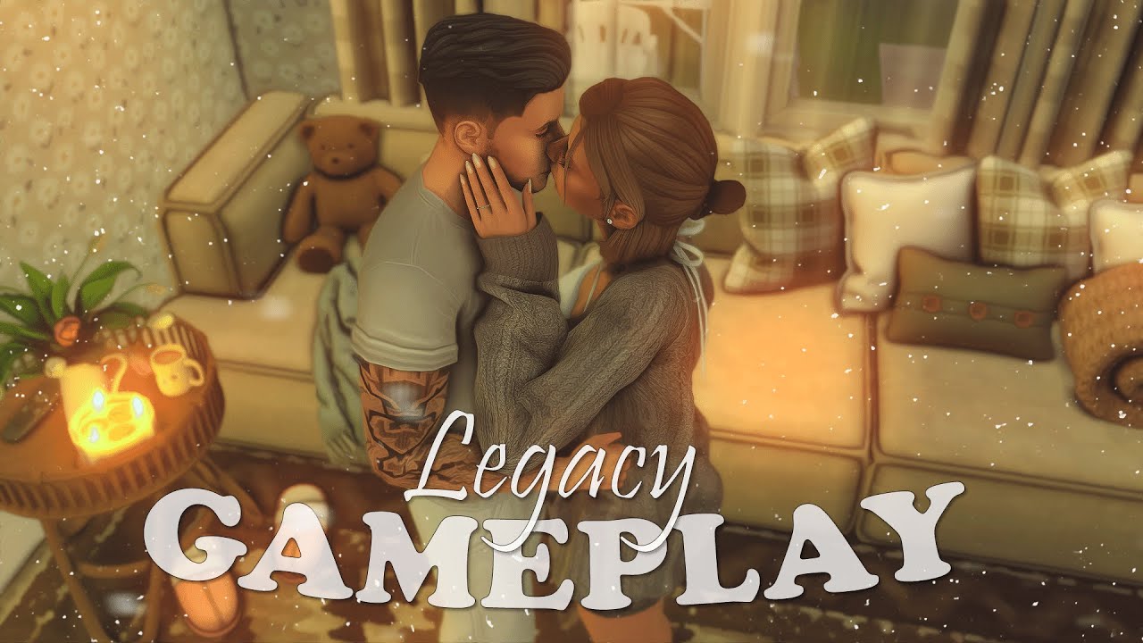 Домашний геймплей в Sims 4🧸Чай, плед и никакой спешки☕🧦Наш новый дом✨