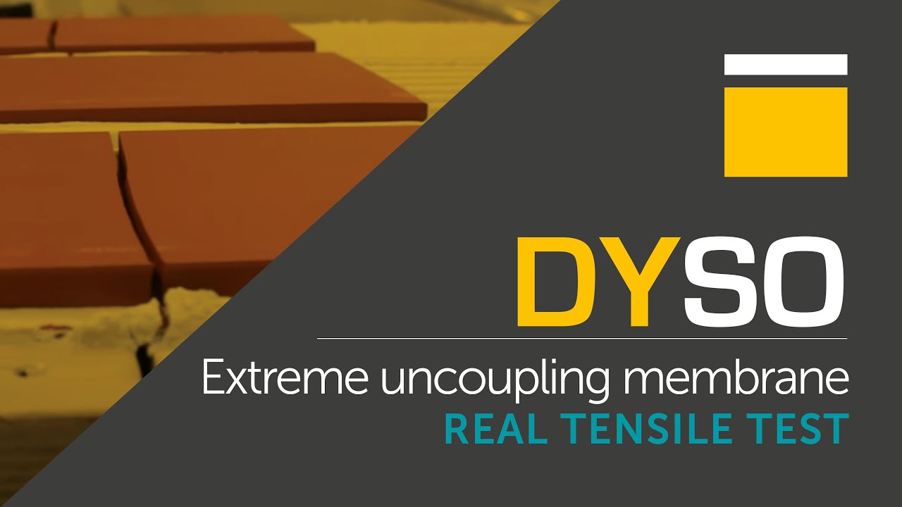 REAL TENSILE TEST. DYSO: EXTREME UNCOUPLING MEMBRANE.