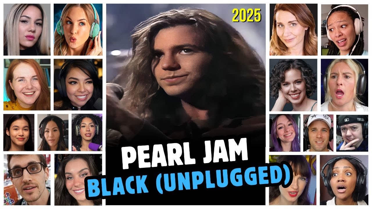 Pearl Jam - Black  (Unplugged) - Reaction Compilation