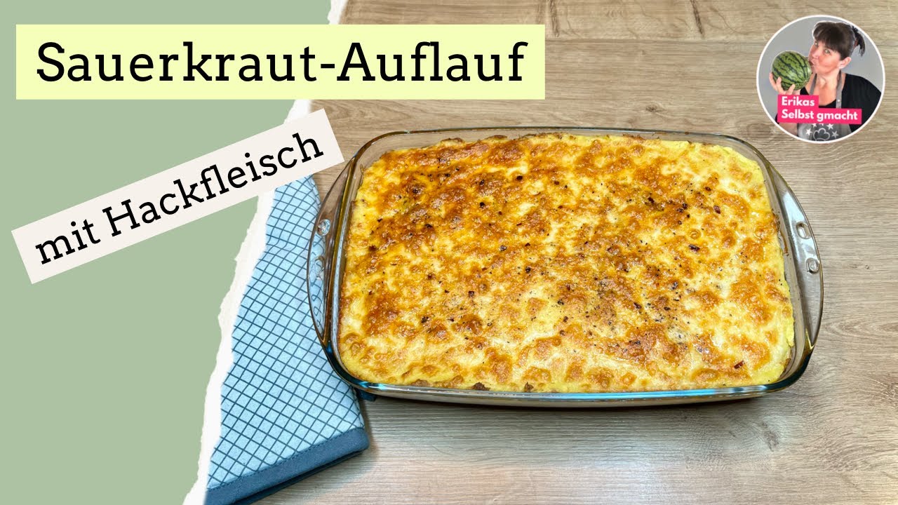 Sauerkrautauflauf mit Hackfleisch und Kartoffelbrei