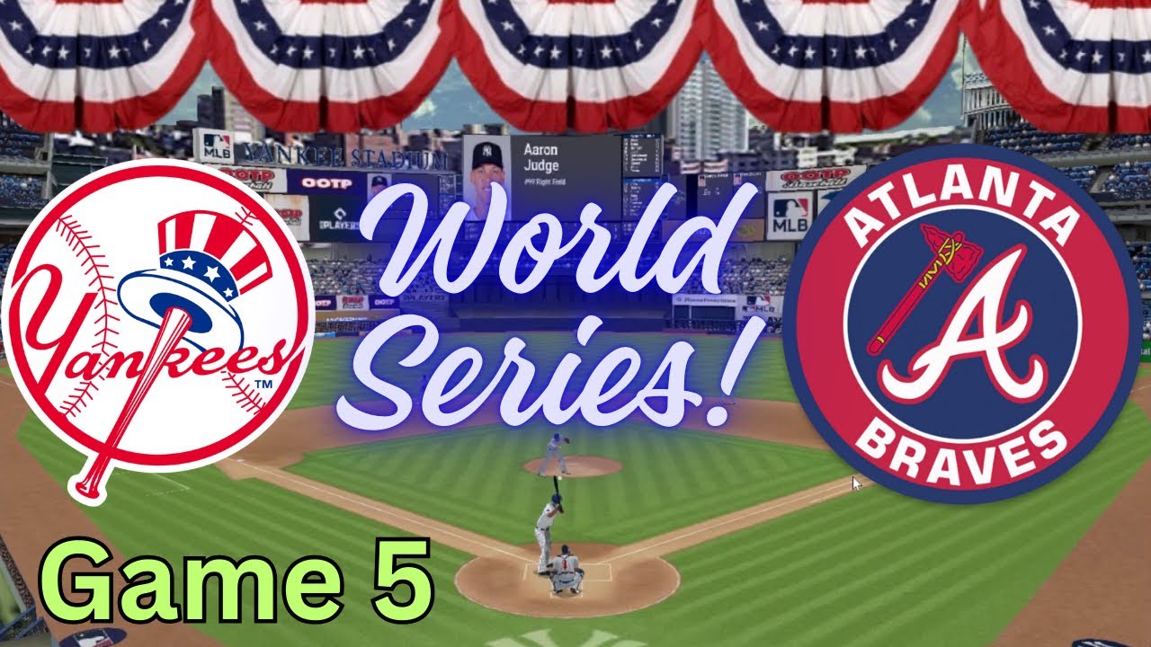 Игра 5 — «Янки» против «Брейвз», решающая битва за мировую серию! 🏆 | OOTP Baseball PC