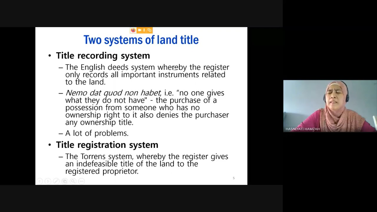 Torrens System in the Malaysian context