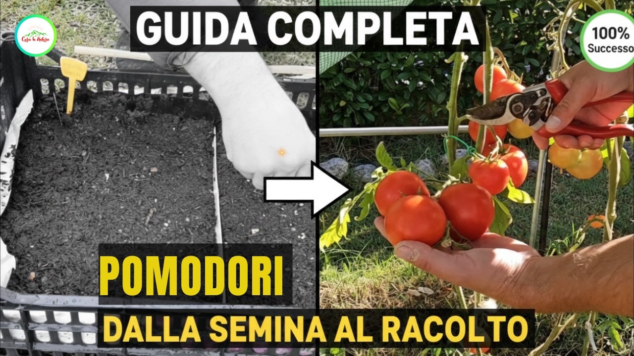 POMODORI IN VASO O PIENA TERRA - GUIDA COMPLETA PER COLTIVARLI AL MEGLIO