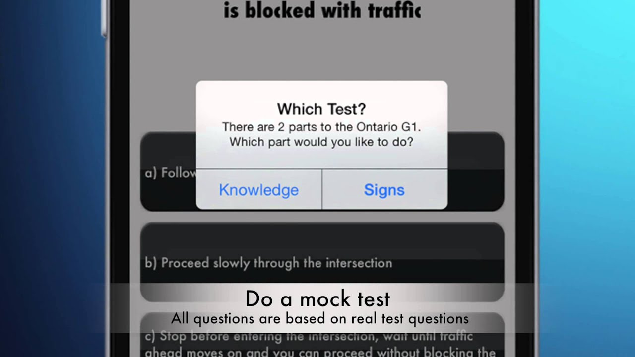 Ontario G1 Test- Study Guide and Mock Exam