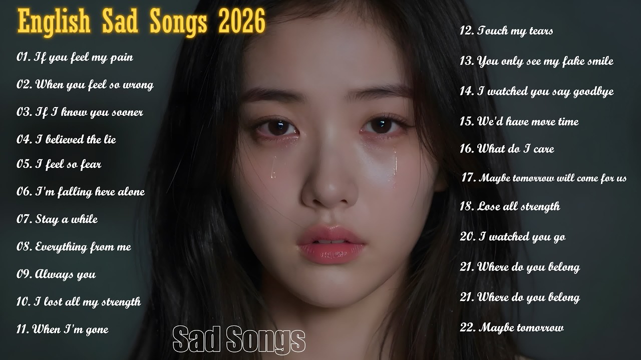 [Full Playlist] Broken Heart Songs 2026 - NiExshadow || English Sad Relaxing Music Nonstop