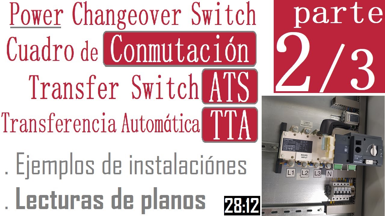 2/3 Transferencia Automática_TTA. Automatic Transfer Switch_ATS. Conmutación_Power Changeover Switch