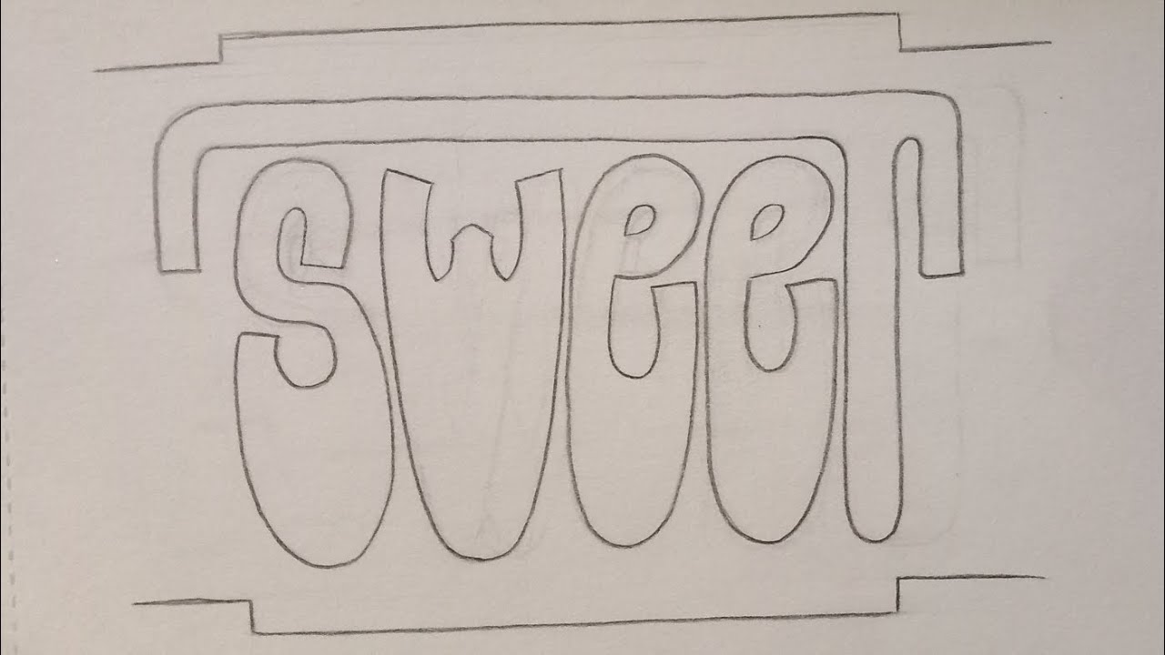 Graffiti na papír ✏️22  ,,SWEET