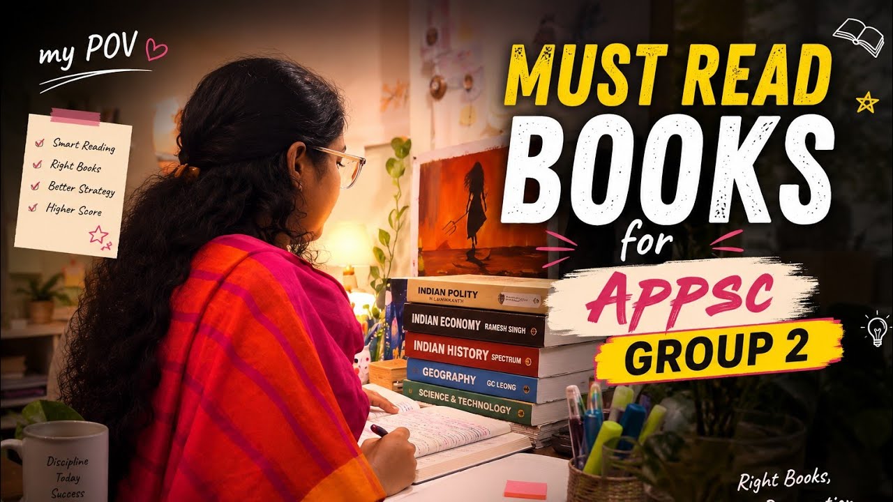 📚 MUST READ BOOKS for APPSC Group 2 2026 | Complete Booklist for Prelims & Mains | My POV