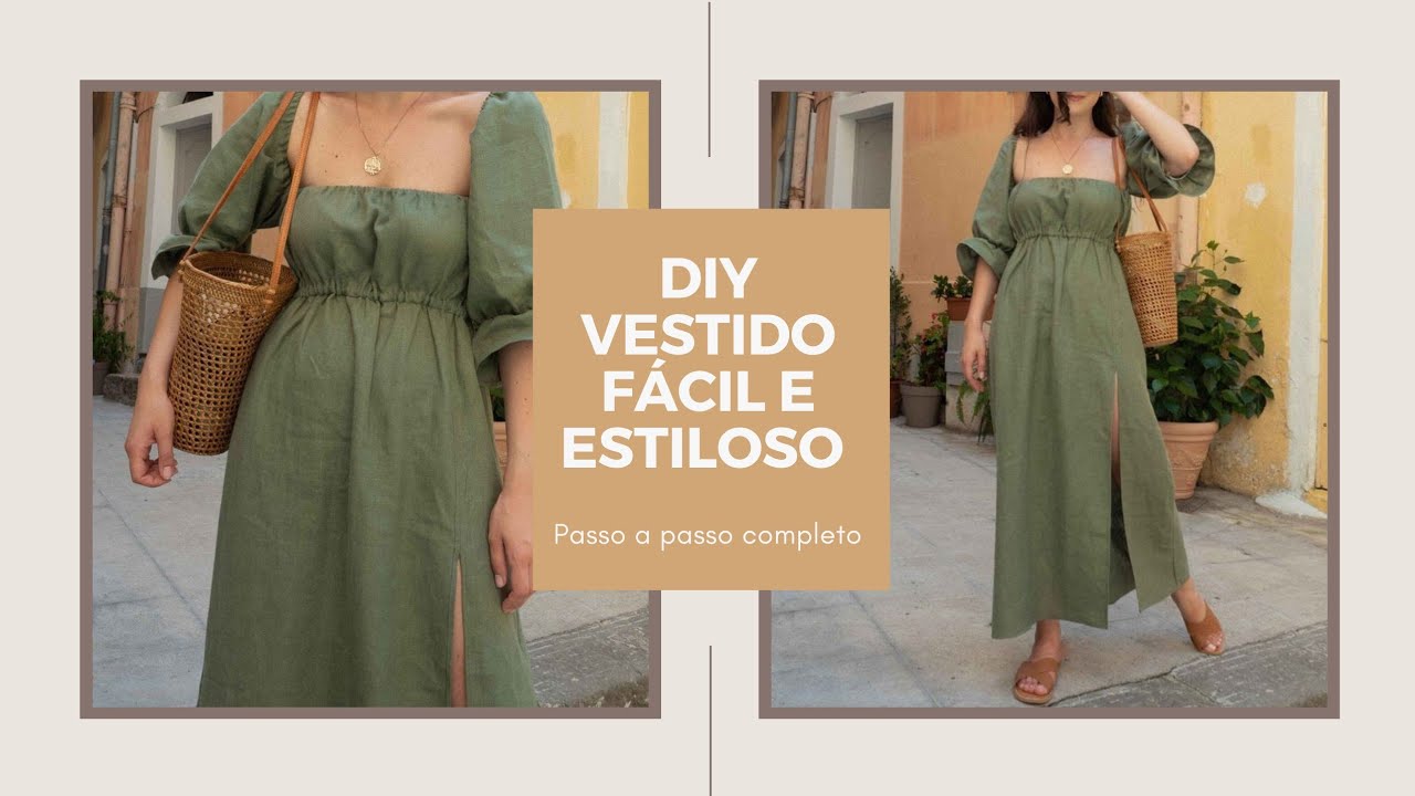 VESTIDO FÁCIL E ESTILOSO, PARA INICIANTES | LUCRE VENDENDO SUAS PEÇAS ,passo a passo completo
