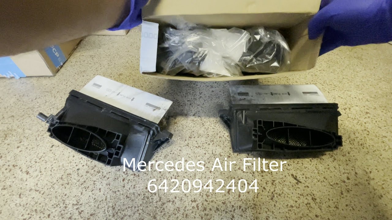 2012  2014 Mercedes Benz Bluetec Engine Air Filters Replacement