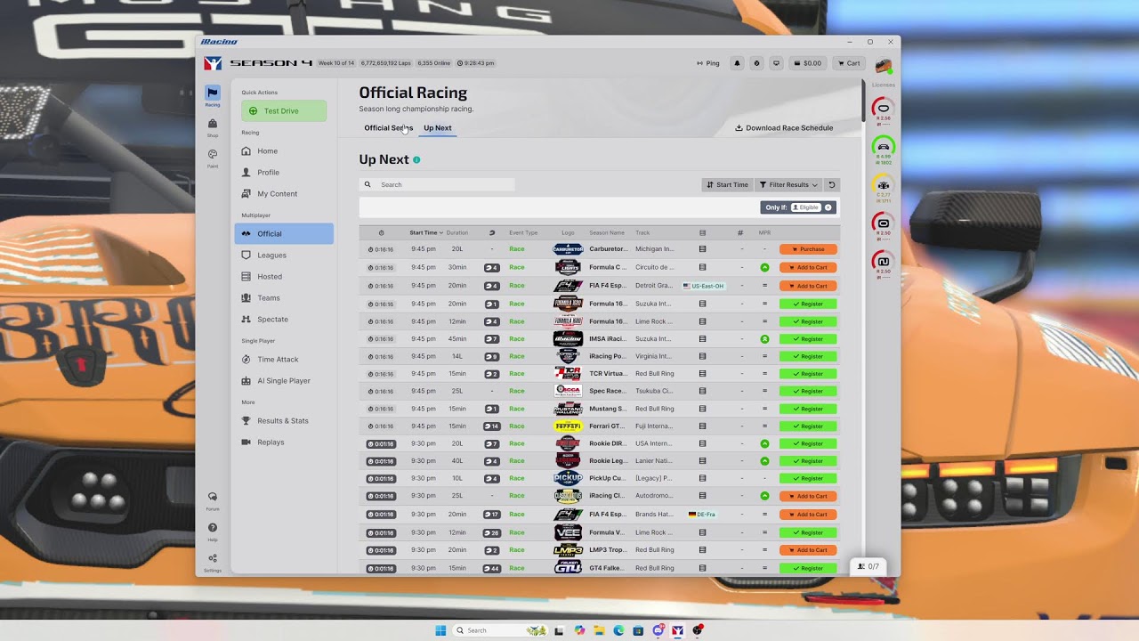 Iracing Time Trials