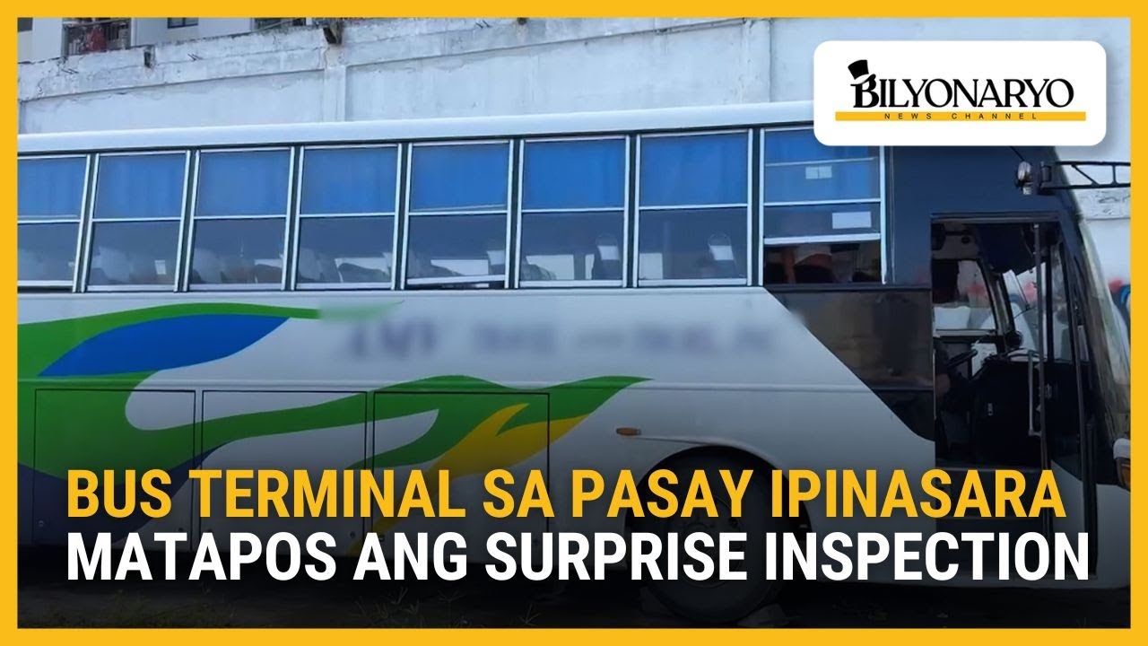 Bus terminal sa Pasay ipinasara matapos ang surprise inspection ng DOTr | Agenda