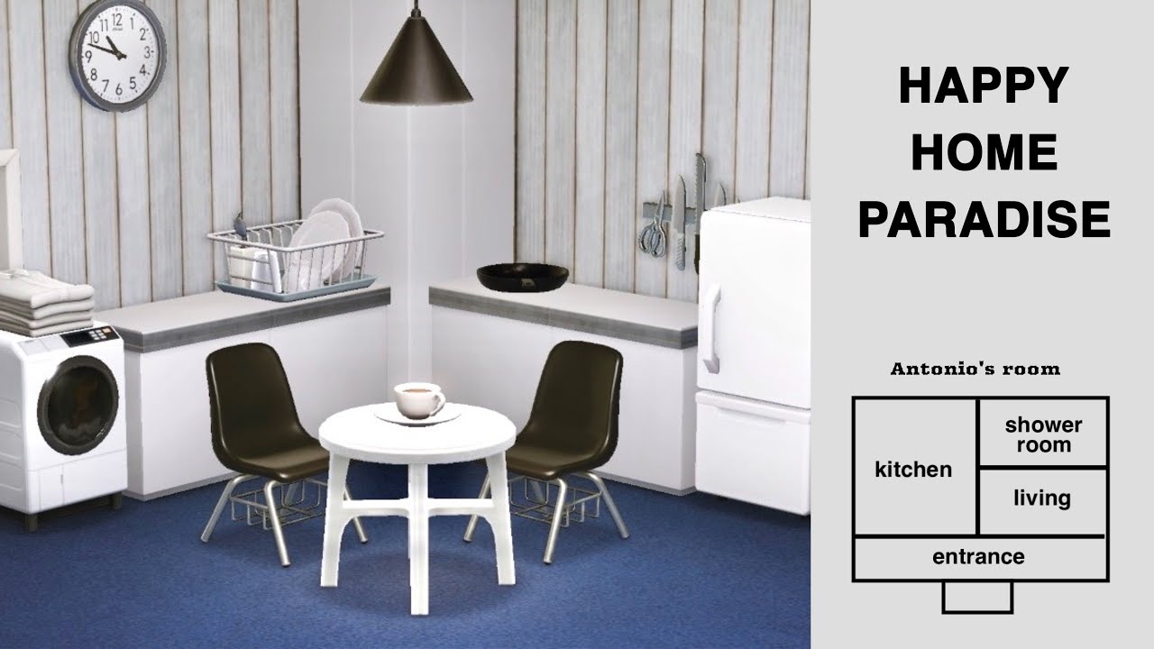 【あつ森】家具をたくさん置いてもシンプルに見えるコツ｜The trick is to look simple even with lots of furniture.【ハッピーホームパラダイス】
