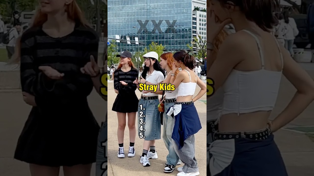 Угадайте 5 лучших #kpop групп с самыми высокими продажами CD-альбомов в США! 🎶✨#streetinterview #...