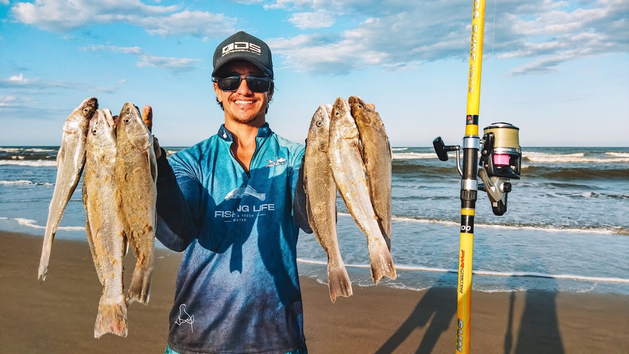 EM BUSCA DAS GRANDES PAPA-TERRAS NA PESCA DE PRAIA NO RIO GRANDE DO SUL!