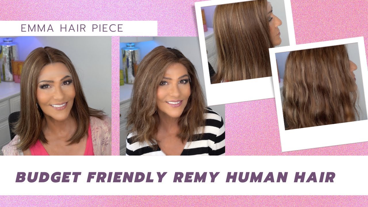 Budget Friendly Human Hair Wig From Emma Hairpiece! | Perfect Affordable  Remy Blunt Cut Bob Wig