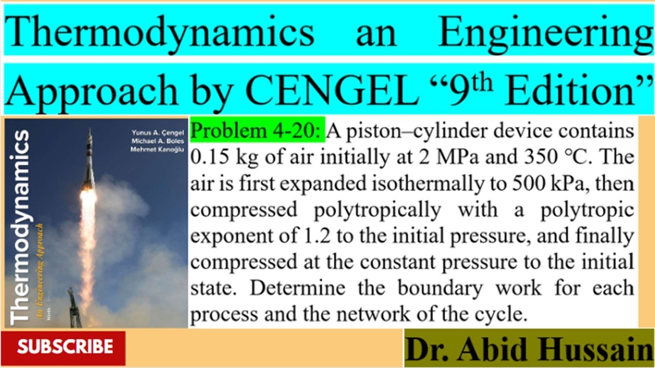 Determine the network of the cycle. |P 4-20|ThermodynamicsAn EngineeringApproachbyCENGEL9thEdition