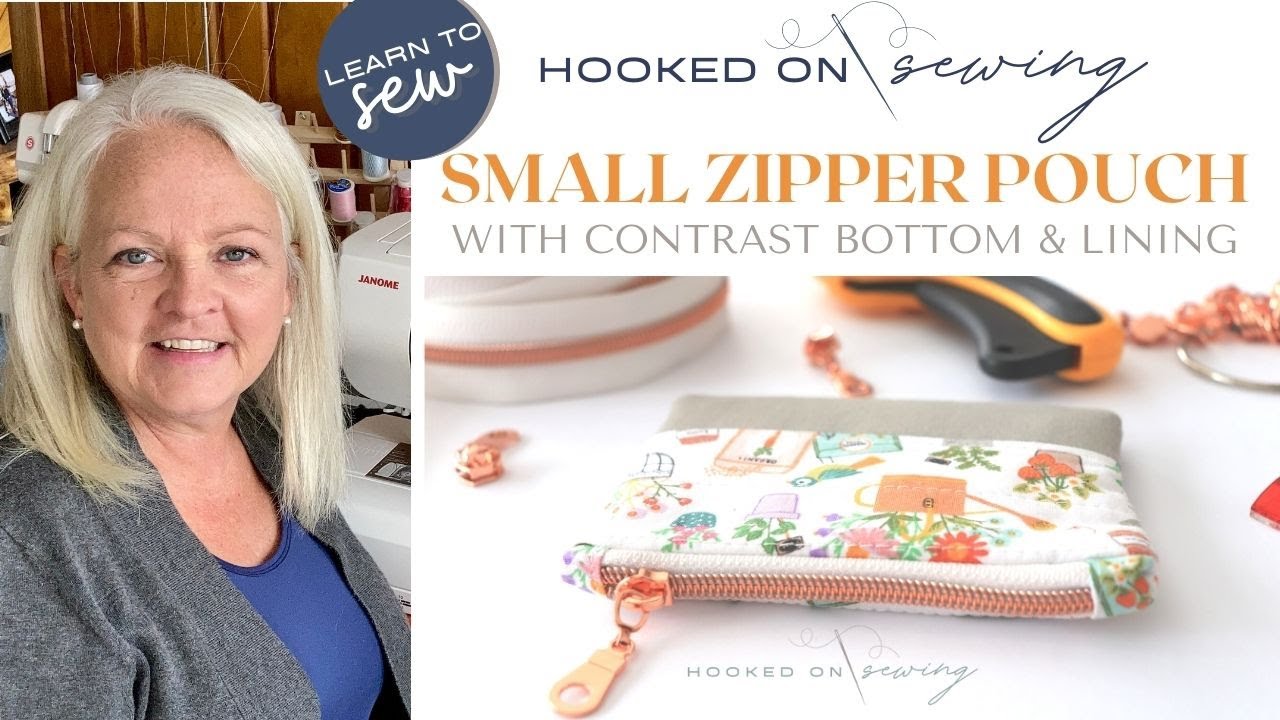 Sew a Small Lined Zipper Pouch | Beginner Sewing Tutorial | Learn to Sew | Janome 8200QCP