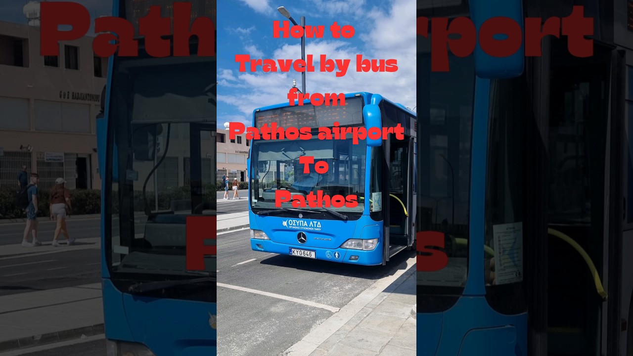 How to from Pathos Airport to Pathos by bus. #cyprus #budgettravel #solotravel #travel