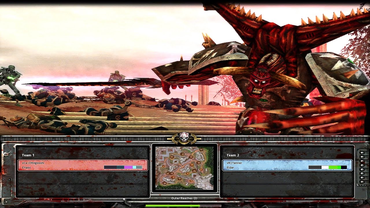 WH40K: DoW - Dark Crusade [online] | (CvE) DRAgoooN vs. Tanner on Outer Reaches