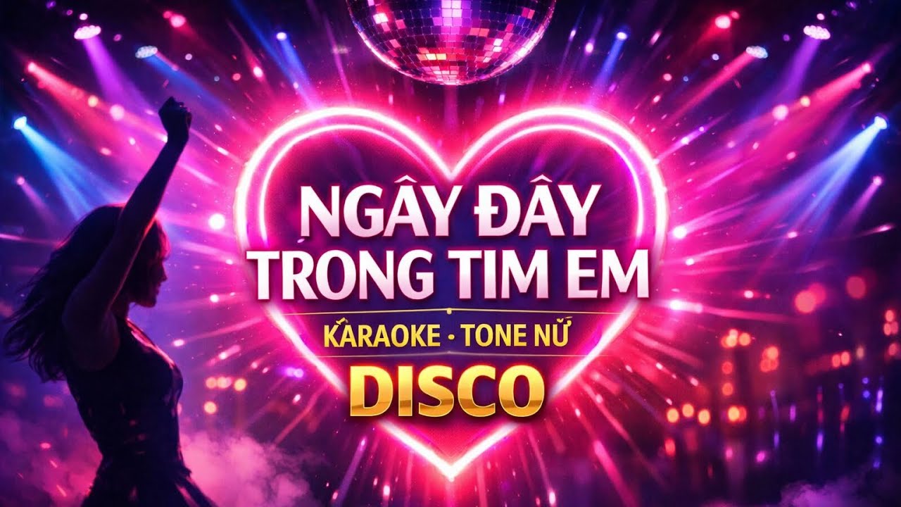 NGAY ĐÂY TRONG TIM EM. KARAOKE,tone nữ 