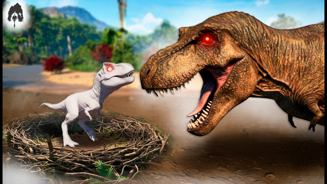 🤍 The Isle | Missão Cumprida: Criamos um T-REX ALBINO ADULTO! O Bebê Canibal Virou um Boss! 👑