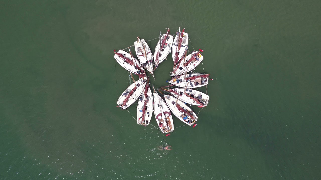Cape Cutter 19 rally 2021 - gaff rigged sailing boats gather in the Solent then join the OGA rally