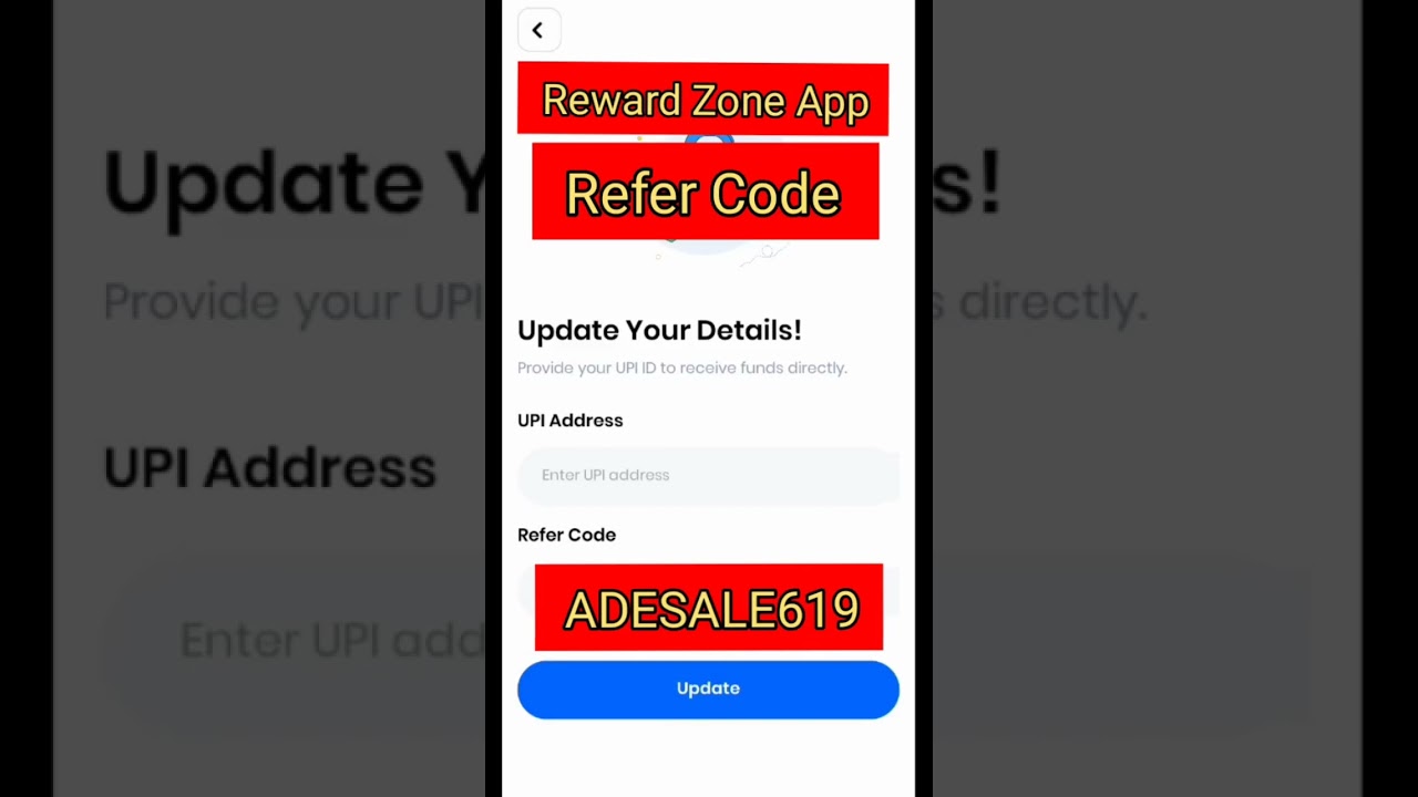 Reward Zone App Referral Code 2025 | Reward Zone App Refer Code Today #shorts