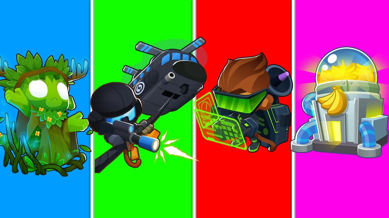 Bloons TD 6 - 4-Player Healing Towers ONLY Challenge | JeromeASF