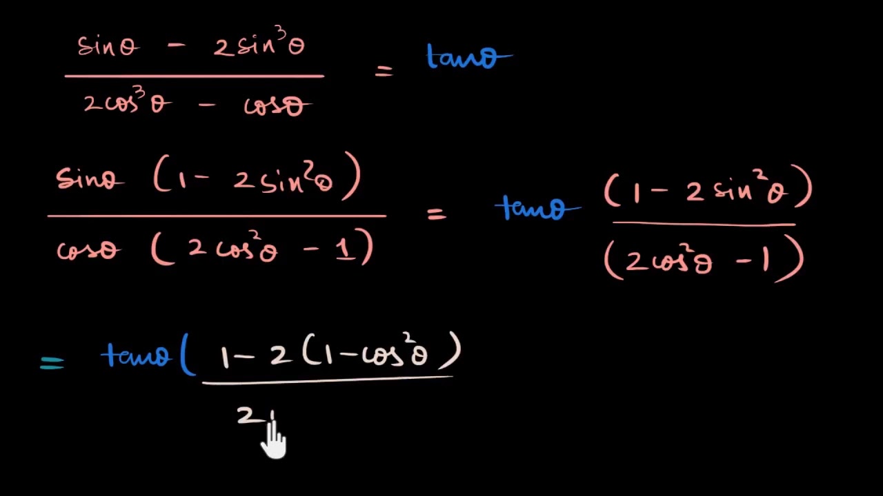 Sin, Cos ve Tan İçeren Trigonometrik Özdeşlik İspatı Örnekleri (Matematik) (Trigonometri)