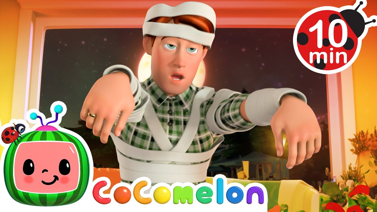 Run, JJ! Scary Halloween Fun with CoComelon Dad 🎃 Learn Emotions with Nursery Rhymes & Kids Songs