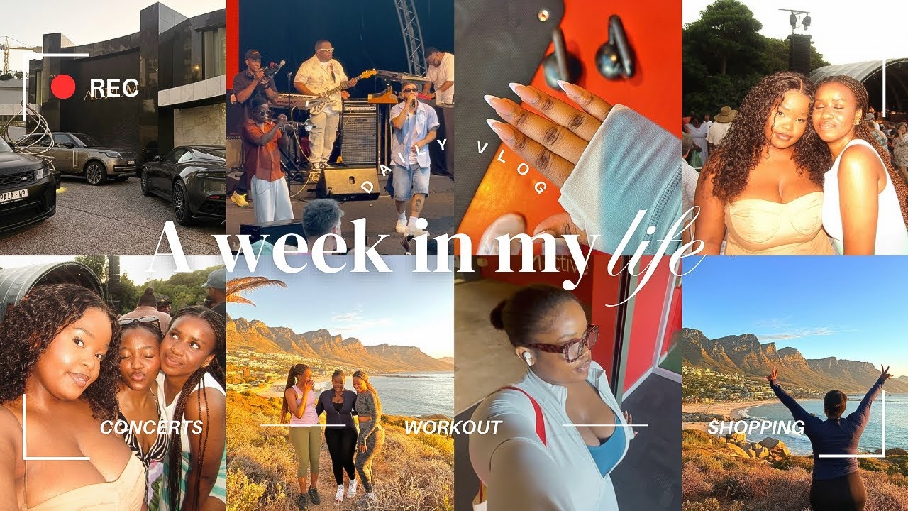 A WEEK IN MY LIFE IN CAPE TOWN | Mi Casa Concert, Gym, Photoshoot, Shopping 🛍️