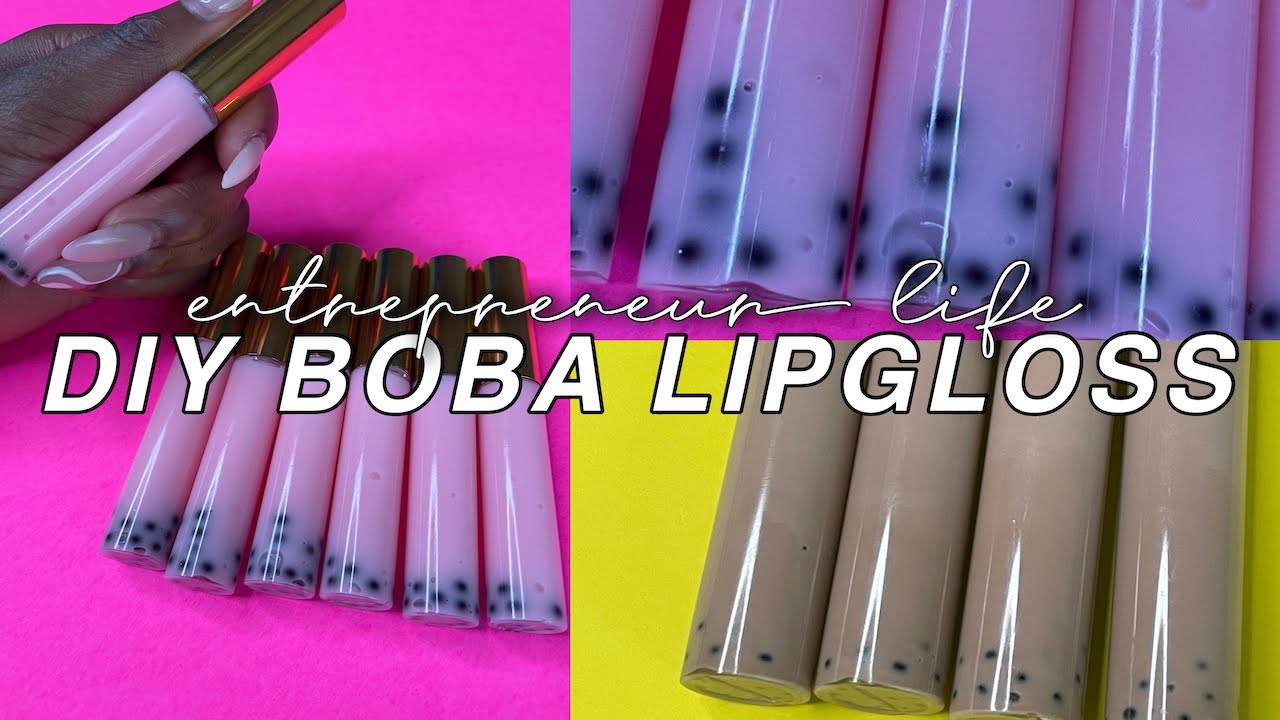 HOW TO MAKE BOBA LIPGLOSS | DIY Viral TikTok Bubble Tea Gloss