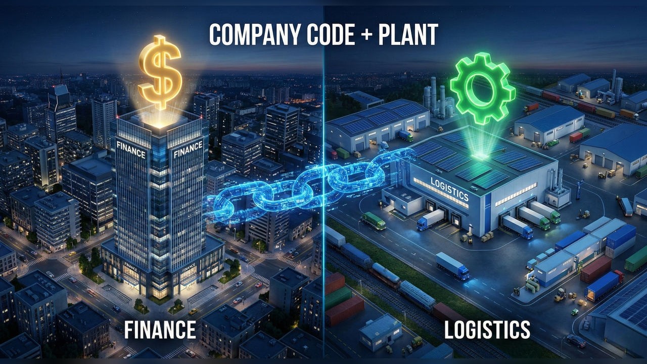 SAP S/4HANA Enterprise Structure: Create & Link Company Code and Plant (SPRO)