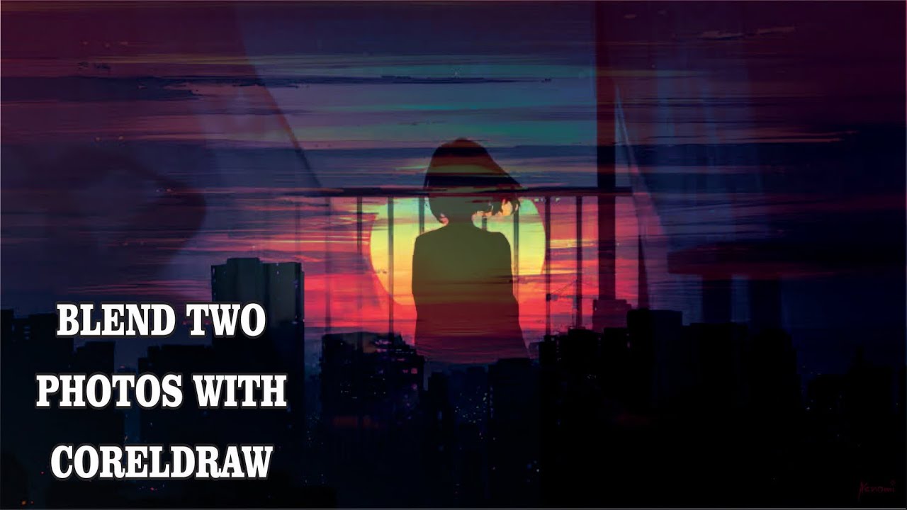 How to perfectly Blend two photos in CorelDraw