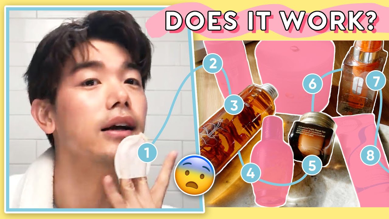 We Tried a 8-Step Men&rsquo;s Skincare Routine Along Eric Nam