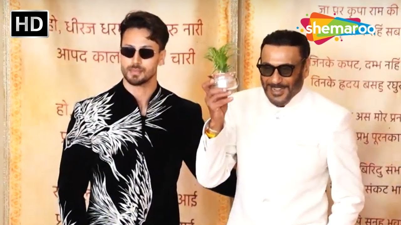 Jackie Shroff Flaunts his Plants at Anant Radhika Wedding Event | Tiger Shroff @Shemaroo_Lifestyle