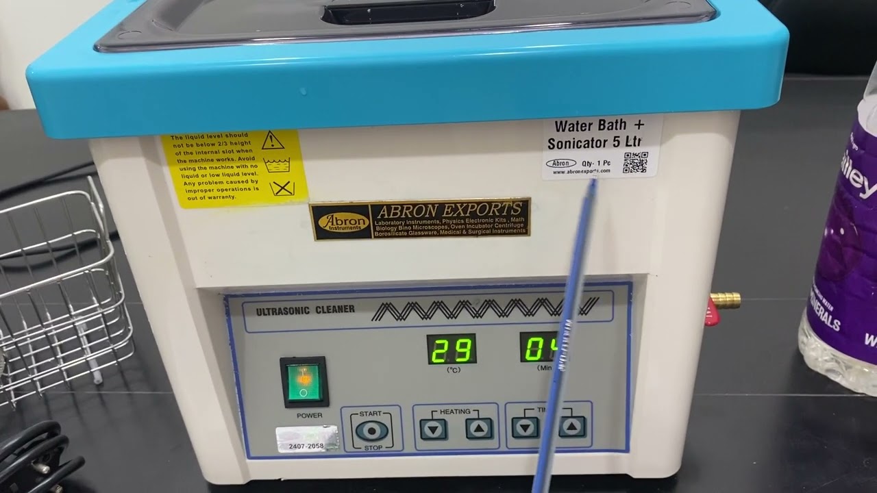 How to Use H Ultrasonic Bath Sonicator 5liter Digital Temperature Digital Timer for cleaning Abron
