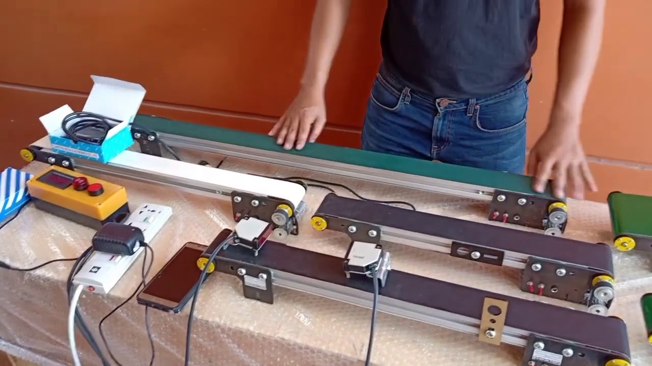 แนะนำสายพานลำเลียง mini conveyor สำหรับทำโปรเจค