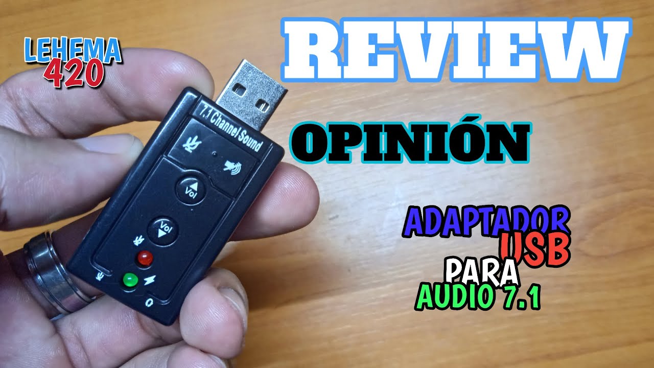 Review adaptador tarjeta de sonido USB para audio