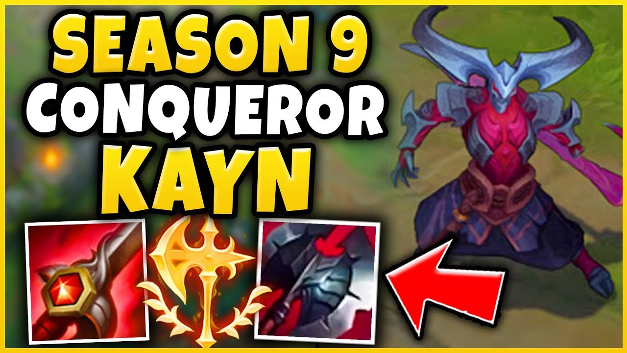 SEASON 9 CONQUEROR KAYN IS 100% BEYOND BROKEN! (BEST RUNES) DESTROYING TF BLADE - League of Legends